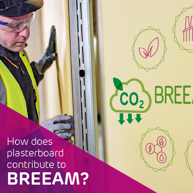 How plasterboard contributes to BREEAM 