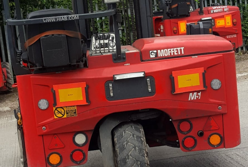 Changes to deliveries requiring Moffett truck-mounted forklifts